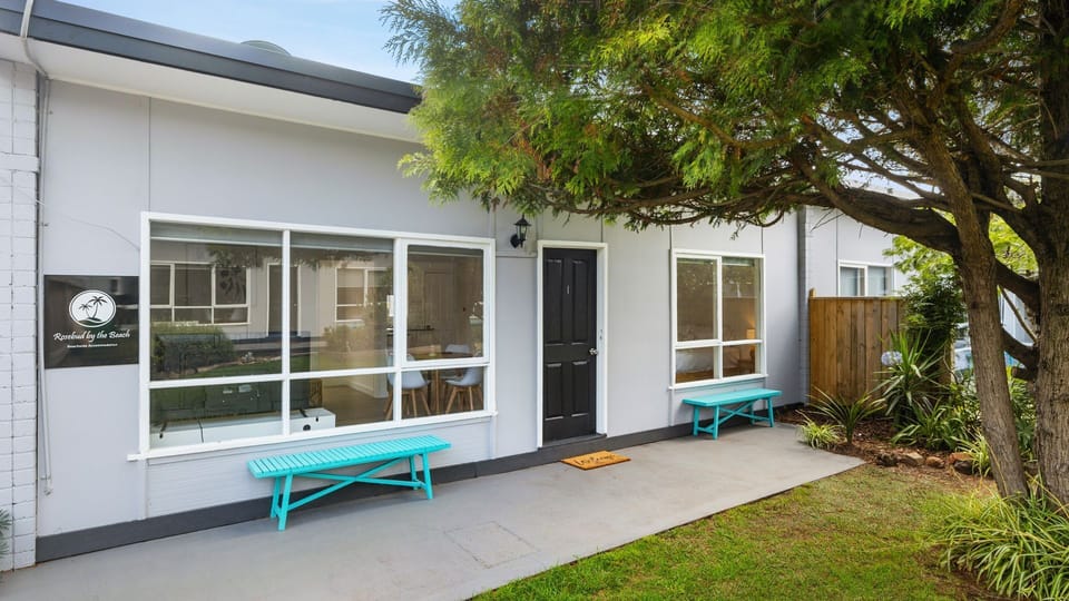 Front facade and entry to the property