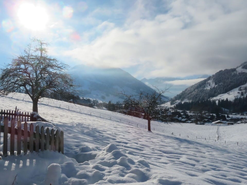 Cloud, Sky, Snow, Mountain, Tree, Slope, Fence, Freezing, Natural Landscape, Landscape