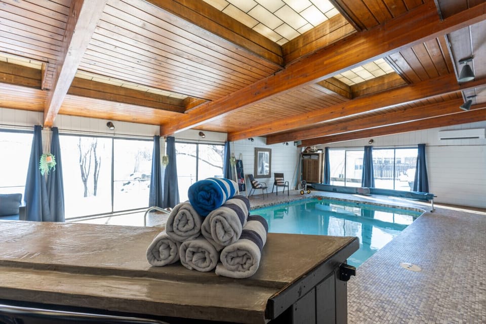 Heated year-round indoor private pool.
