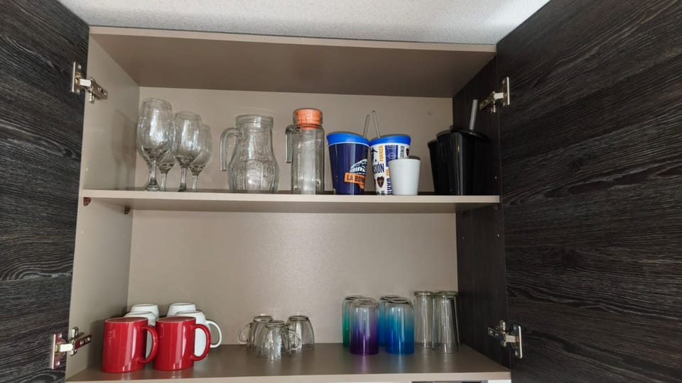Comfort Apartment | Private kitchen | Fridge, microwave, oven, cookware/dishes/utensils
