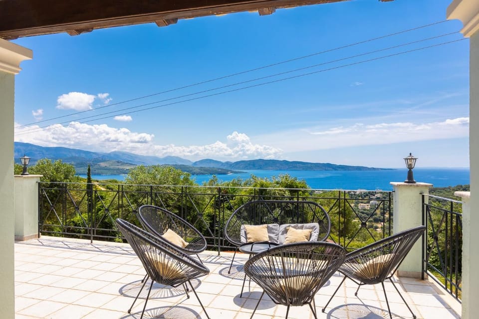 Terrace area with sea views