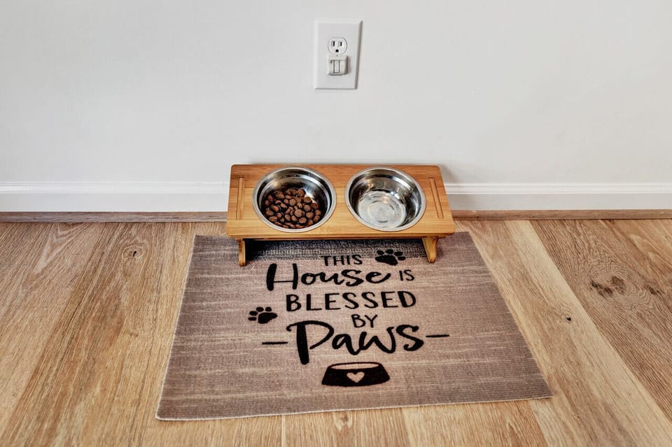 Our home welcomes your fur babies as well.