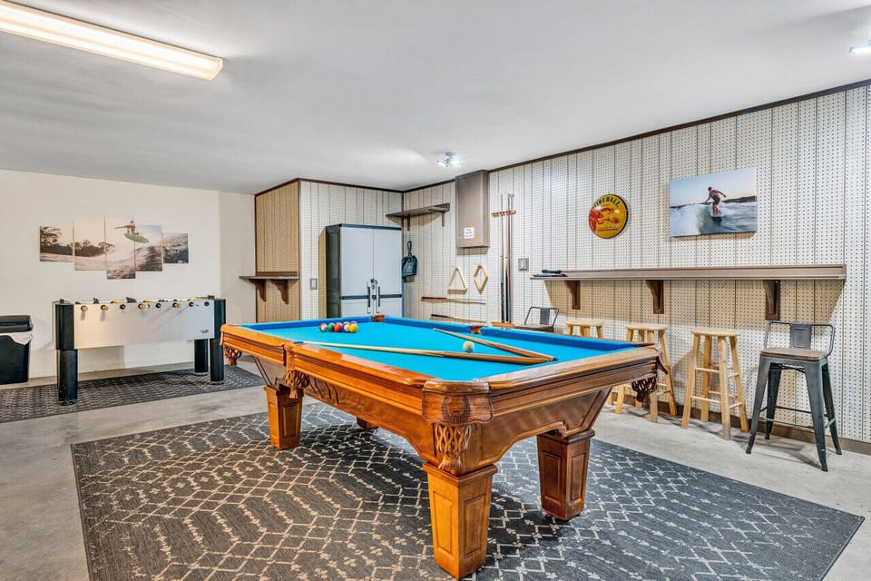 Our game room is designed for enjoyment, offering activities to keep everyone entertained.