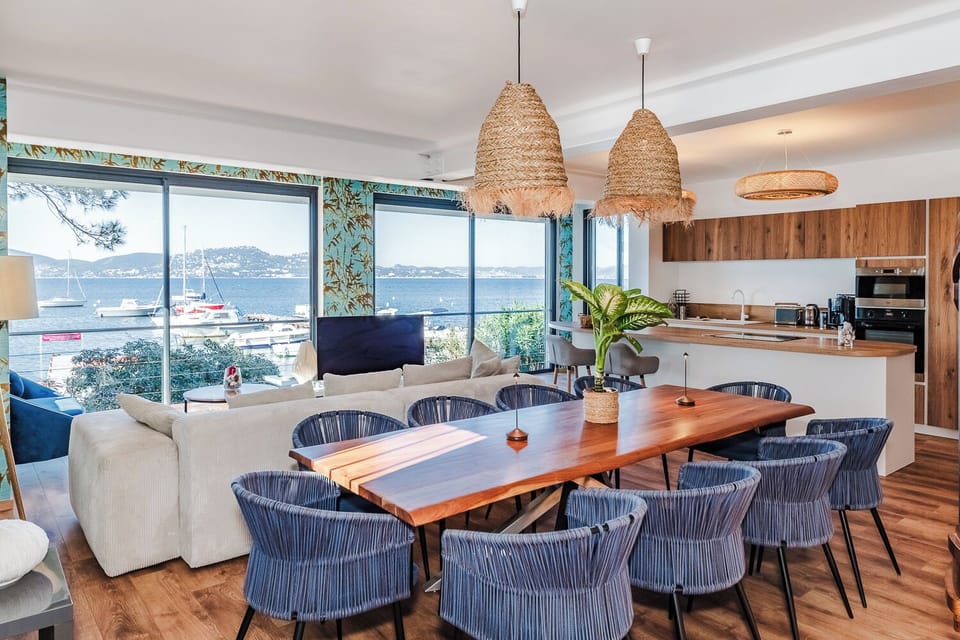 Comfort Villa, Non Smoking, Sea View | Living area | 50-inch flat-screen TV with satellite channels, TV
