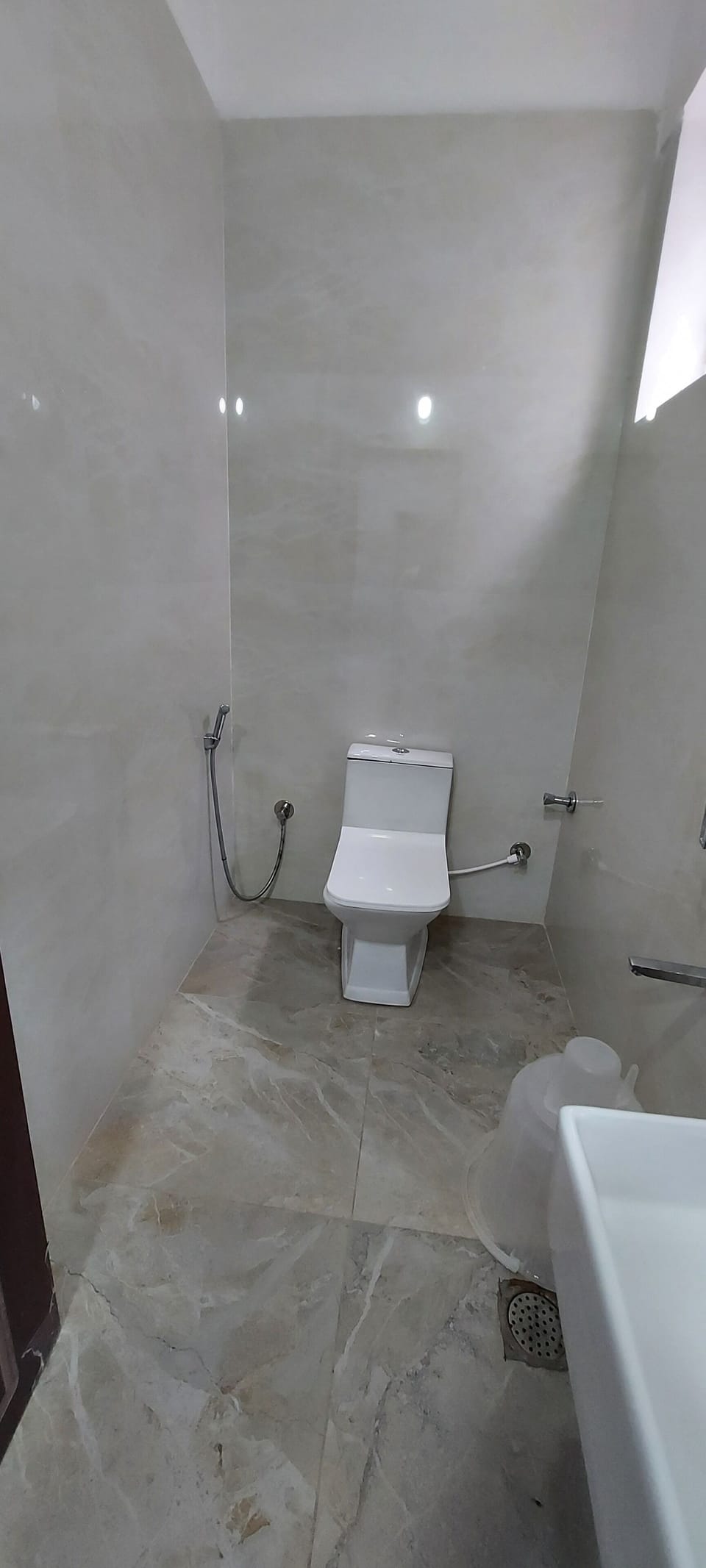 Shower, towels, soap, shampoo