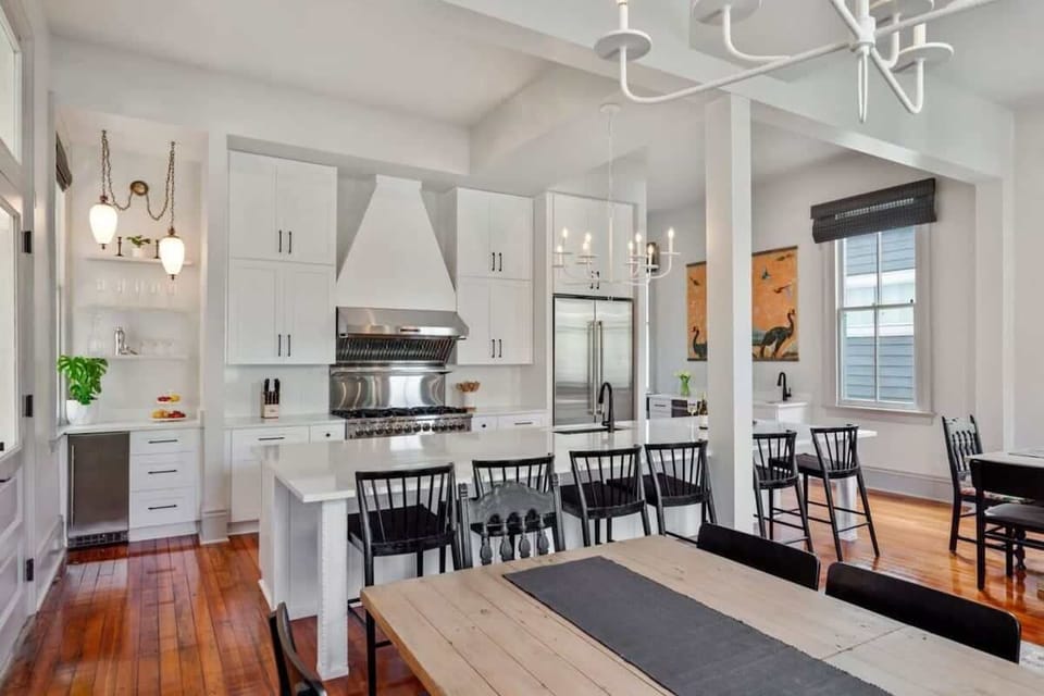 Dining Area | Spacious Open Concept Dining Area with Large Table | First Floor