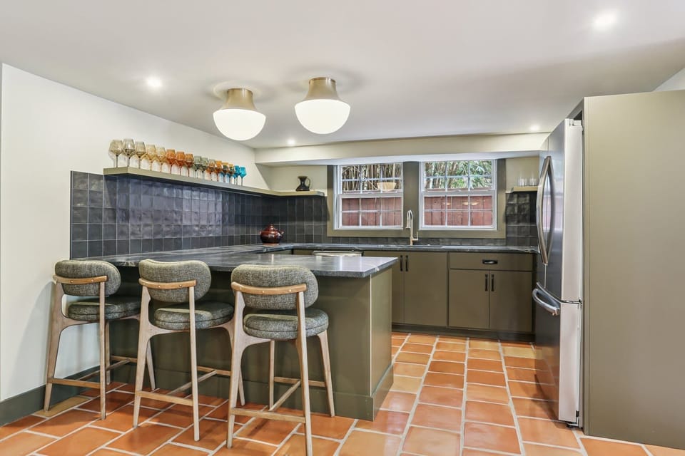 Kitchenette | Convenient Prep Space Near Courtyard | First Floor