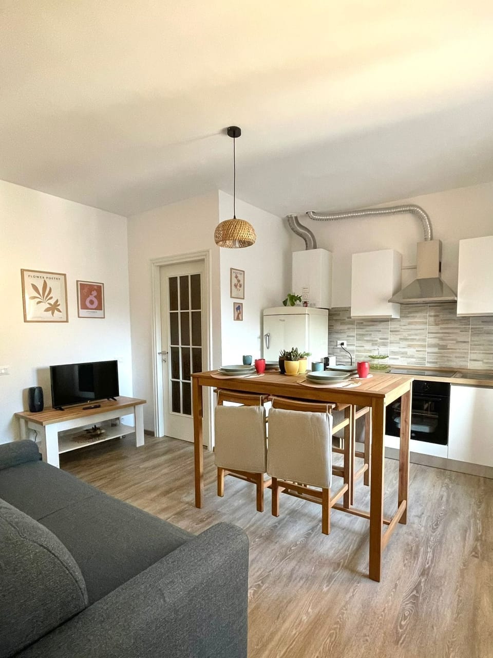 Rome Suite | Private kitchen | Full-size fridge, espresso maker, coffee/tea maker, electric kettle