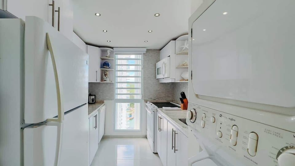 The fully equipped kitchen features everything you'll need to prepare your favorite meals; stovetop, oven, toaster, coffee maker, cookware, silverware and plenty more. 