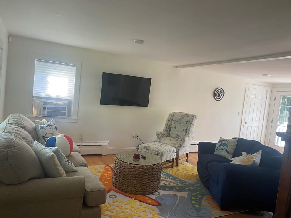 Living room - sofa, love seat, wingback chaired
