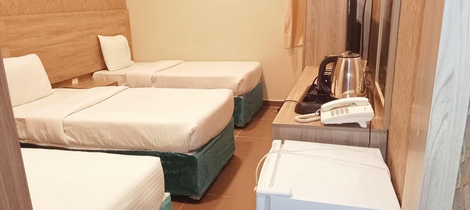 Hypo-allergenic bedding, pillowtop beds, in-room safe, blackout drapes