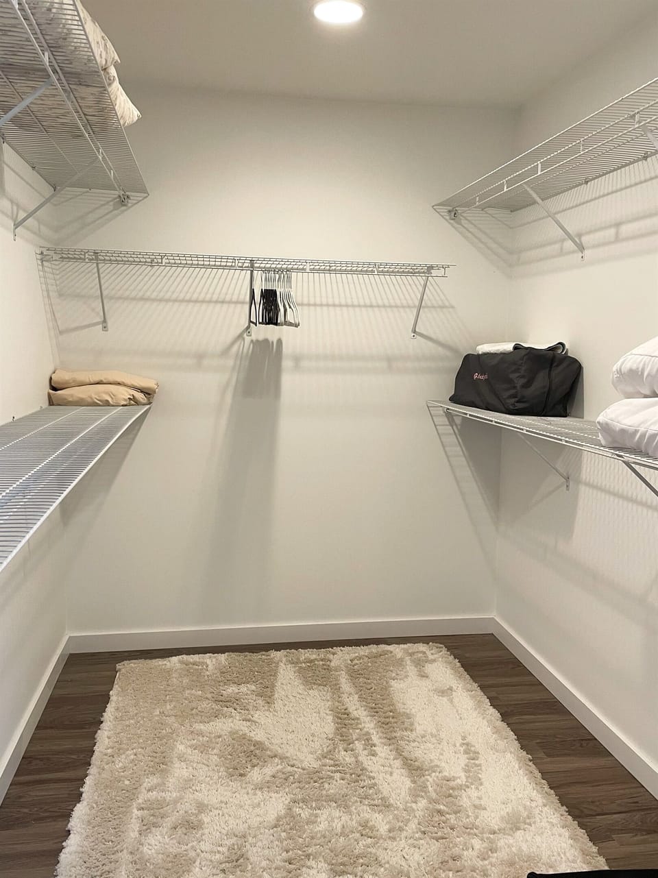 Large walk-in closet from the master bedroom