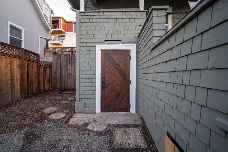 Private Entrance with Security Gate 