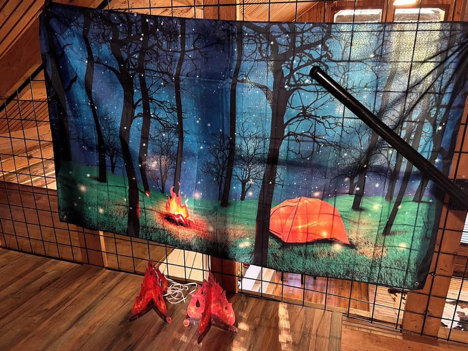 The cutest option…camper themed upstairs bedroom, two twin and one full bed.
