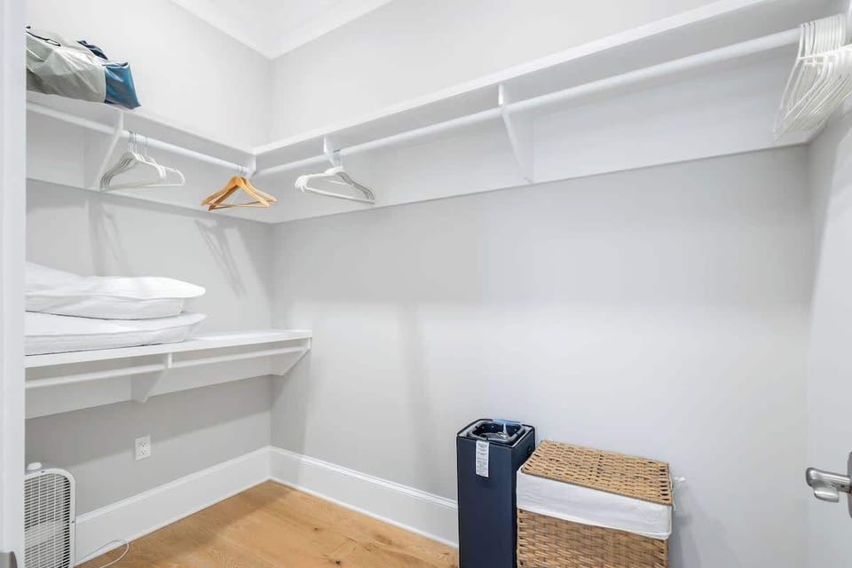 Bedroom #1 features a large walk-in closet.