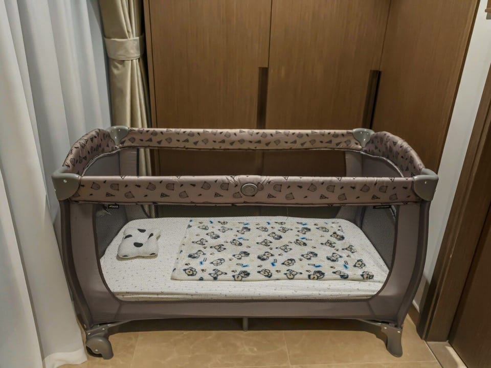 Baby crib available upon request