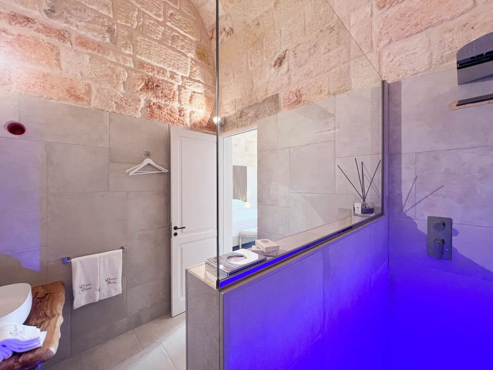 Deluxe Suite, Balcony, City View | Bathroom | Separate tub and shower, hair dryer, slippers, bidet