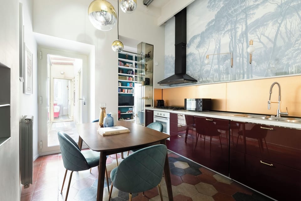 Apartment, Balcony, City View | Private kitchen | Espresso maker, electric kettle, toaster, freezer