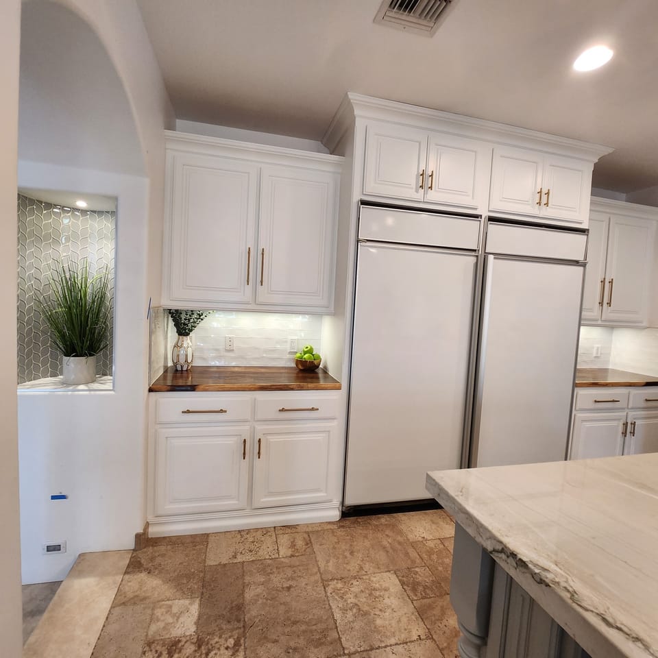 Full size Fridge & Full Size Freezer, each are 36"!