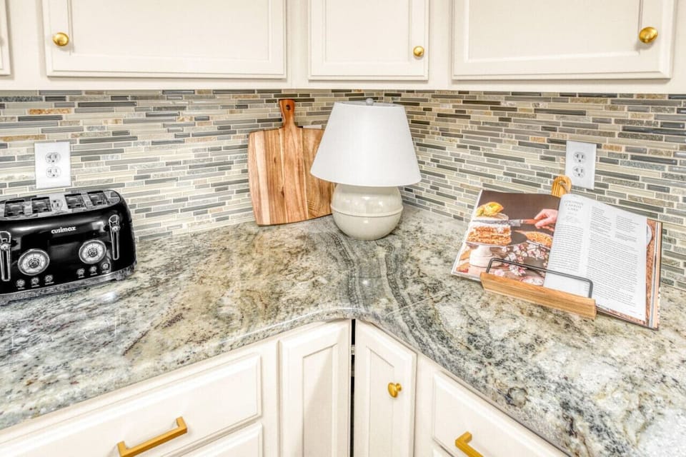 Stunning wide marble countertops