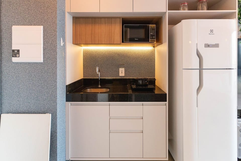 Studio | Private kitchen | Fridge, microwave, stovetop, espresso maker