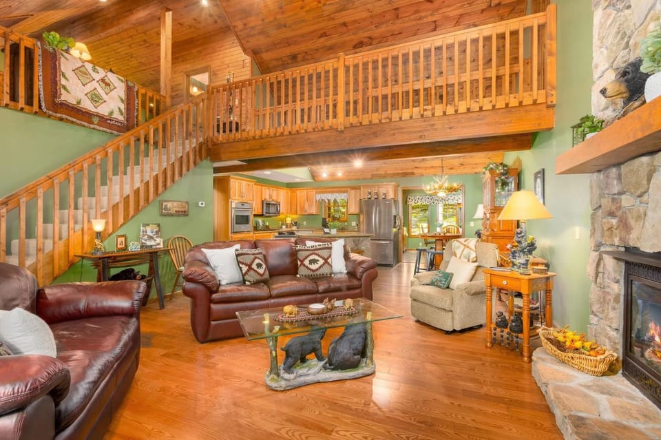 Living Room looking to second floor