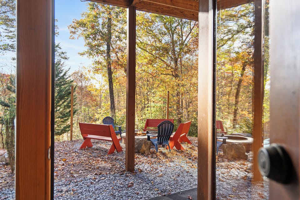 Step outside to a cozy firepit and take in the beauty of the great outdoors!