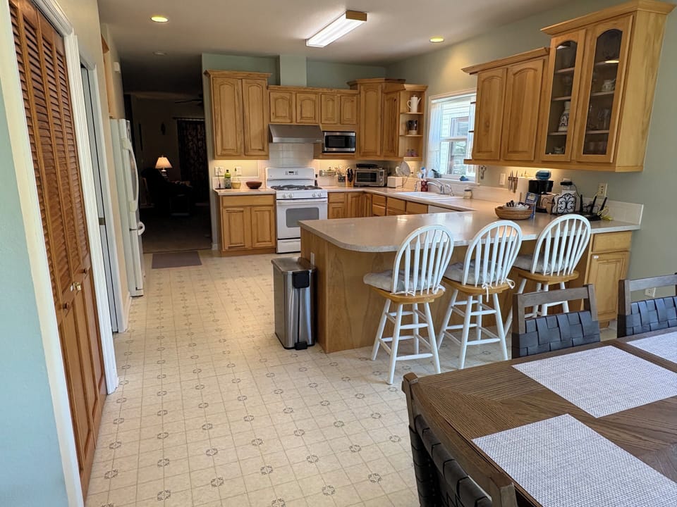 Dining area from back door