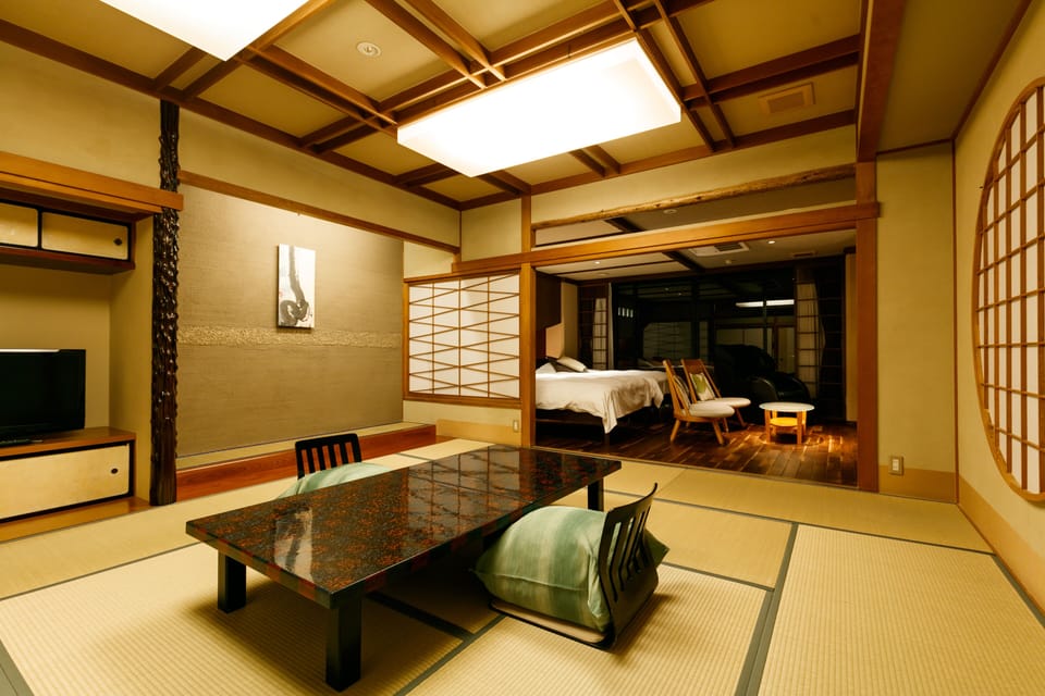 Suite Room A with Open-air bath, Twin Beds, Non Smoking | In-room safe, free WiFi, bed sheets