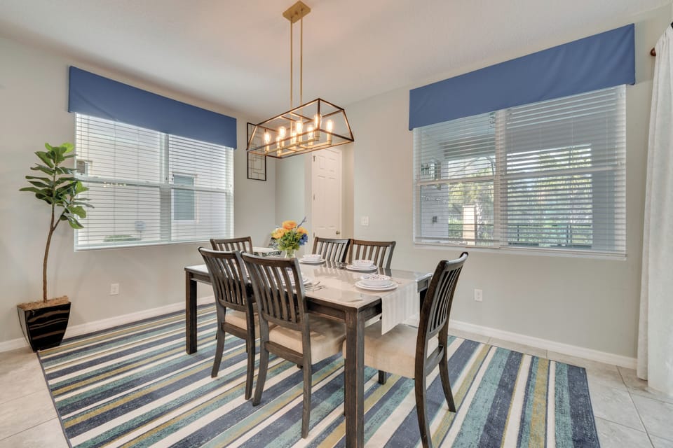 Dining Area | Dishware & Flatware Provided | 1st Floor