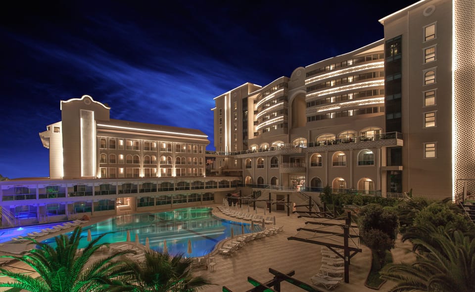 Front of property - evening/night