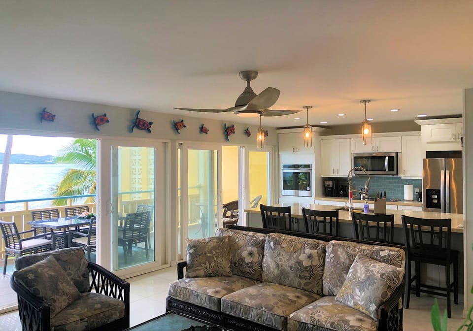 Spacious, breezy living room
