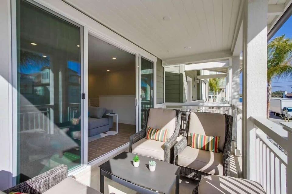 Balcony off of the living space