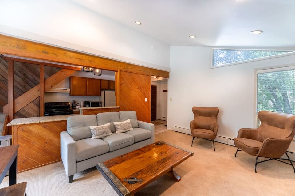 Living room with smart TV