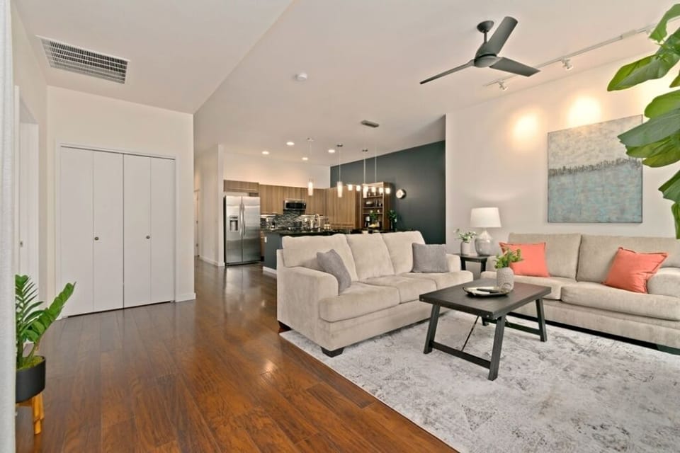 Open Concept | Kitchen, Dining and Living Area