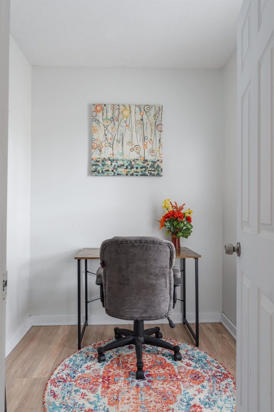 There's a charmingly small office off the large bedroom.