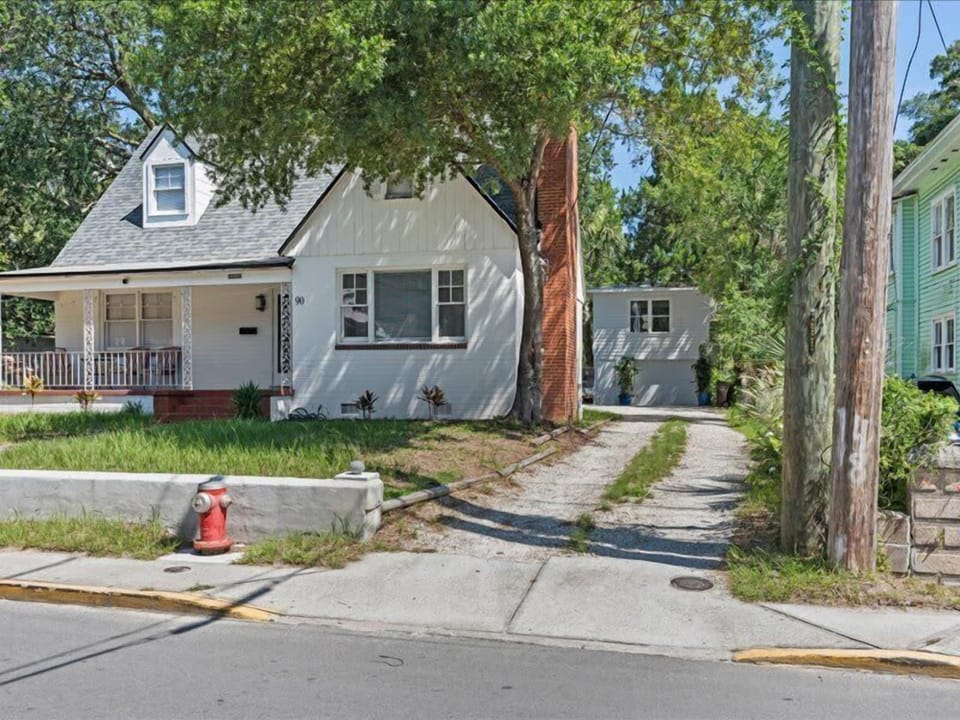 Your vacation home nestled on a quiet street.