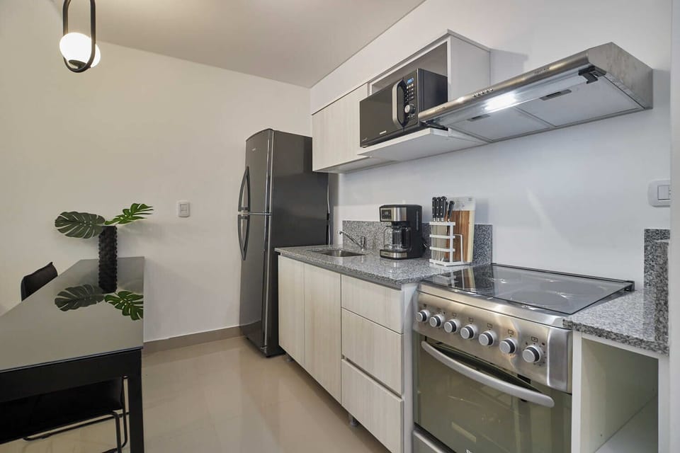 Superior Apartment, Balcony | Private kitchen | Microwave, oven, electric kettle, toaster
