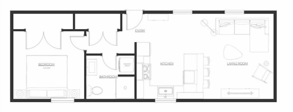 Floor plan, heated floors throughout