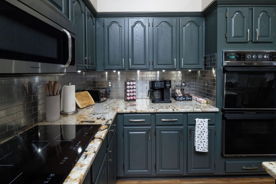 Fully stocked kitchen with everything you need for cooking meals at home!