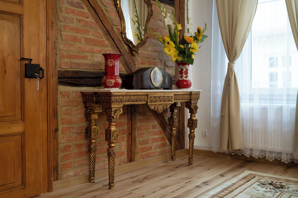 French antique console in the living room