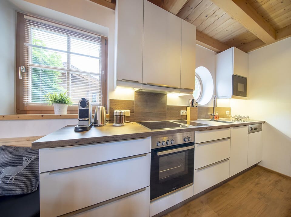 Chalet | Private kitchen | Fridge, microwave, oven, dishwasher