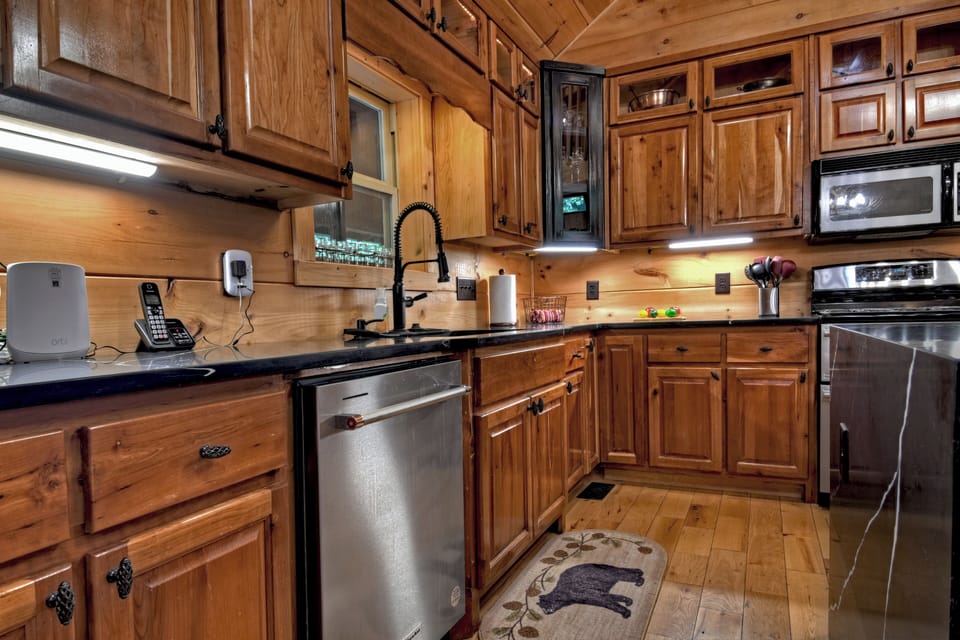 Fully stocked kitchen