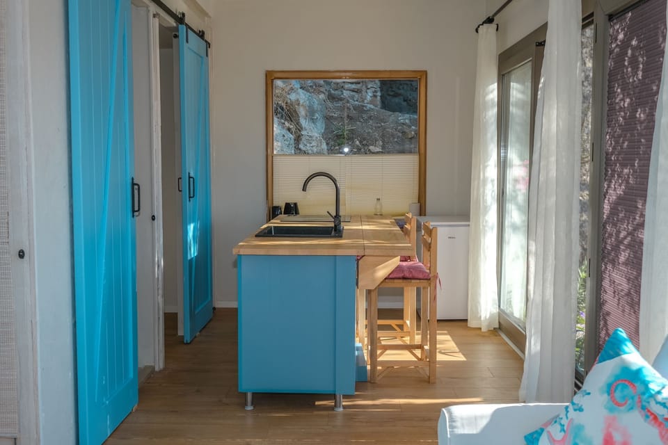 Business Chalet | Private kitchen | Mini-fridge, microwave, stovetop, coffee/tea maker