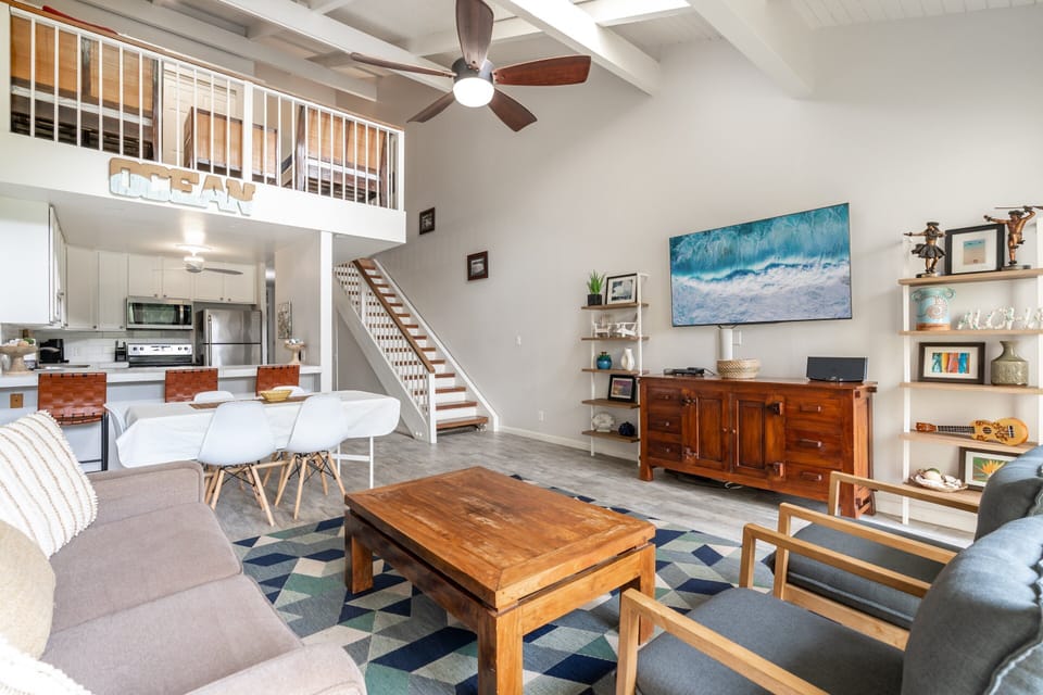 Spacious Loft-Style Living and Dining