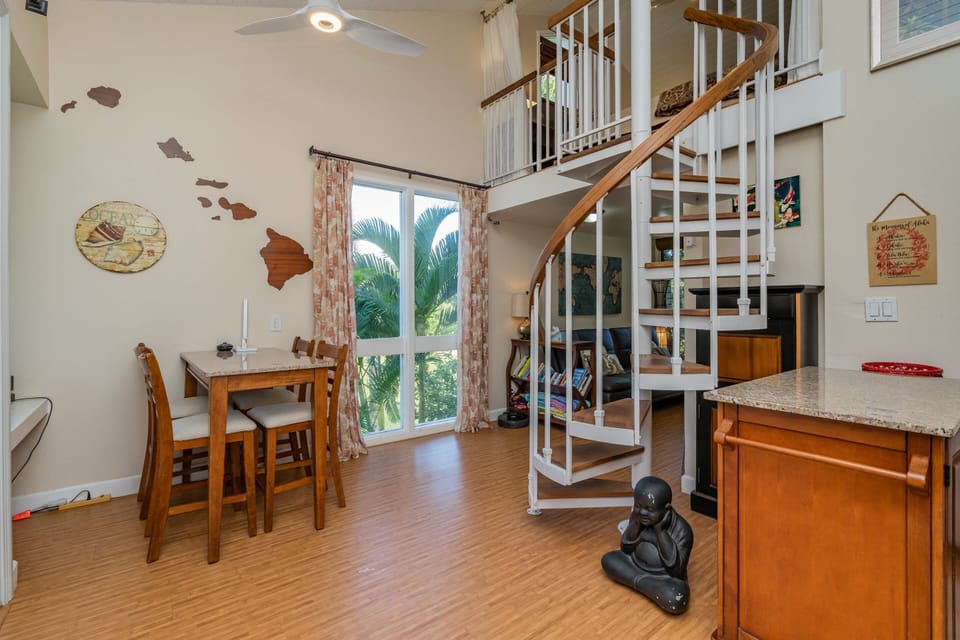 Dinning Area w/Stairs Leading to Loft