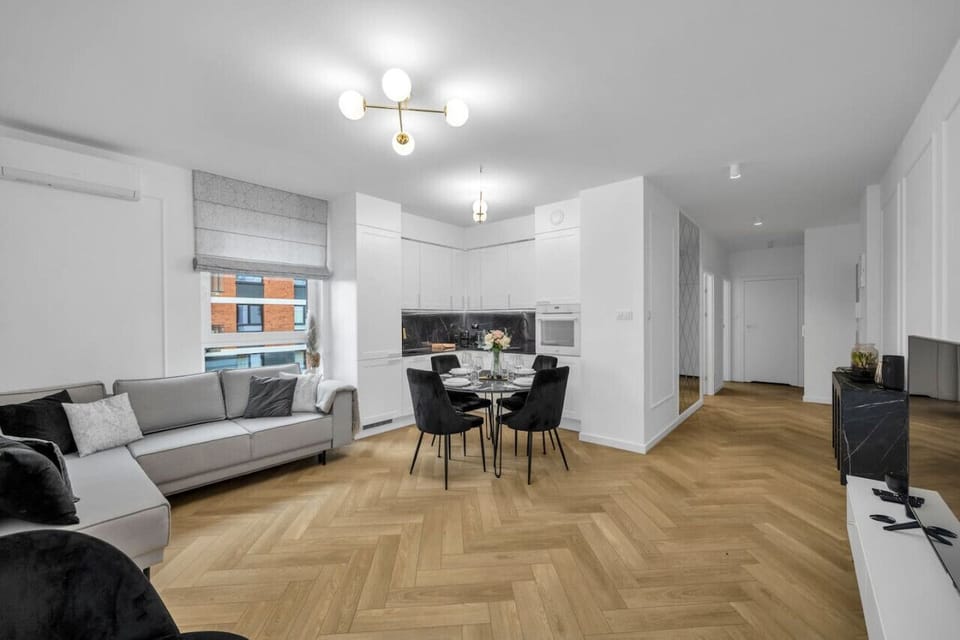Living Room and Kitchen | Book Now with RENTUJEMY.COM
