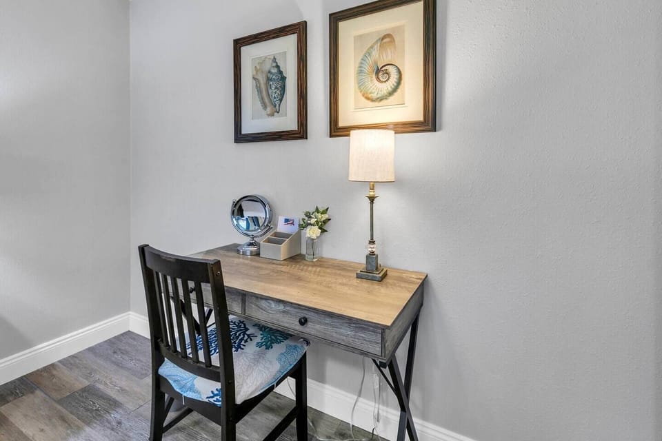 workspace in master bedroom