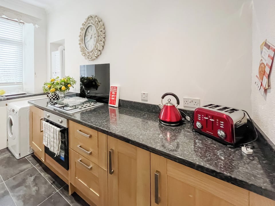Kitchen | Beachcomber Apartment, Girvan