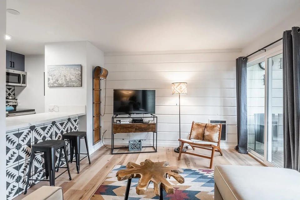 Cozy Living Room with Smart TV for streaming